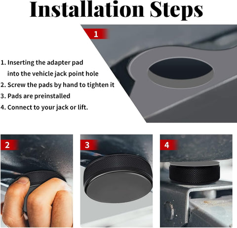 2025 2026 Ctmods 4 Pucks with Storage Case Lifting Jack Pad for Tesla Model 3/S/X/Y