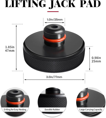 2025 2026 Ctmods 4 Pucks with Storage Case Lifting Jack Pad for Tesla Model 3/S/X/Y