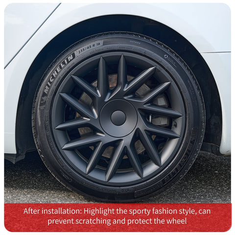 Center Caps 18'' Sporty Style Wheel Cover (2023-2024) For Tesla Model 3 Highland
