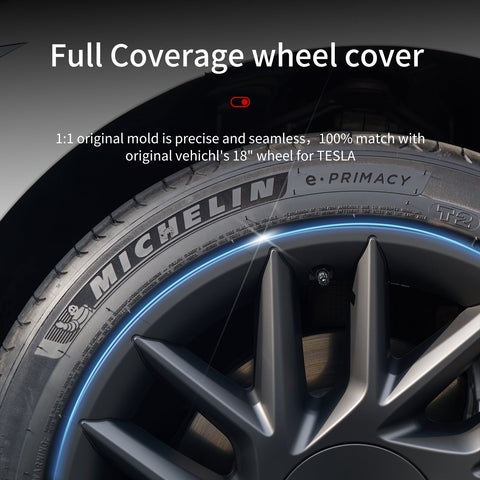 Center Caps 18'' Sporty Style Wheel Cover (2023-2024) For Tesla Model 3 Highland