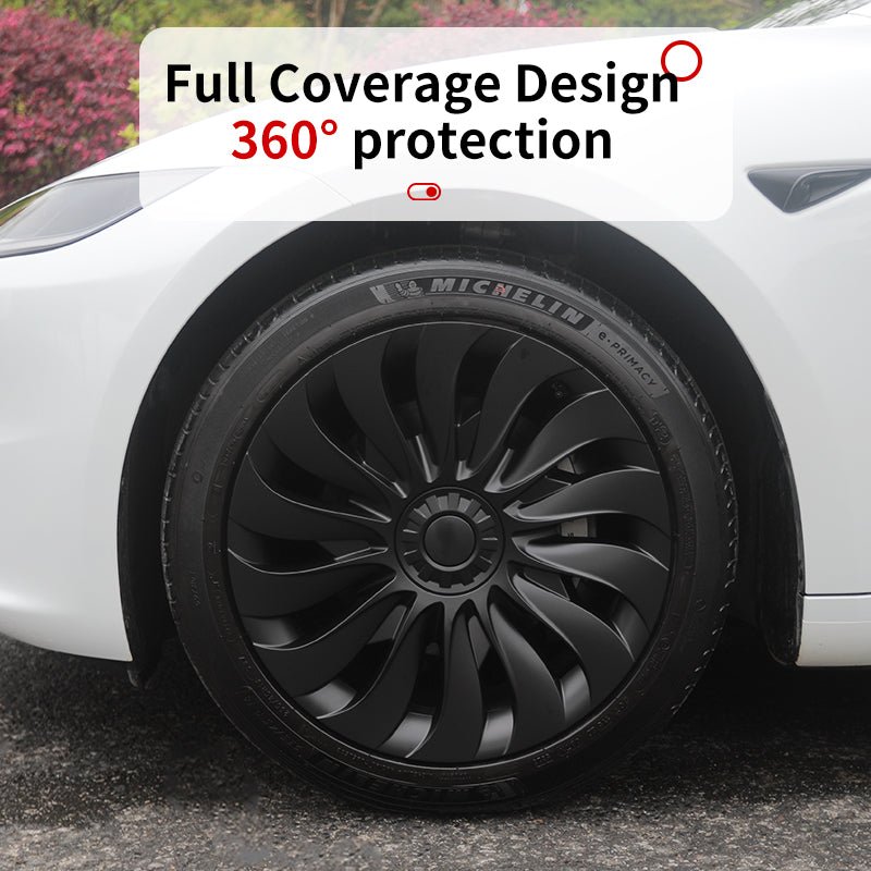 Protector Cover Kit 18'' New Storm Style Wheel Cover (2023-2024)For Tesla Model 3 Highland