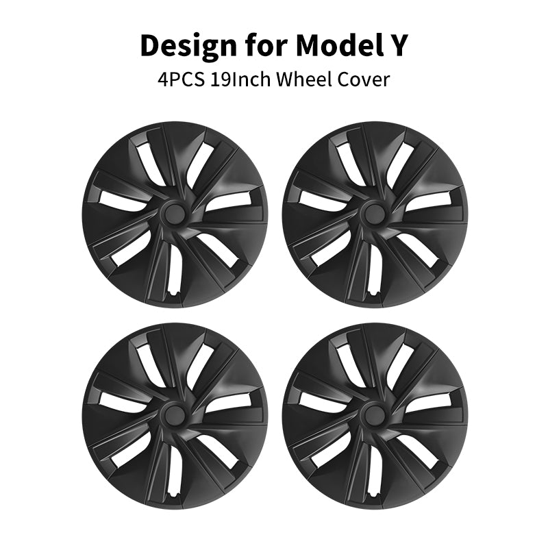 Center Caps 19'' Gemini Style Wheel Cover(2020-2024 Year) For Tesla Model Y