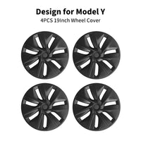 Center Caps 19'' Gemini Style Wheel Cover(2020-2024 Year) For Tesla Model Y