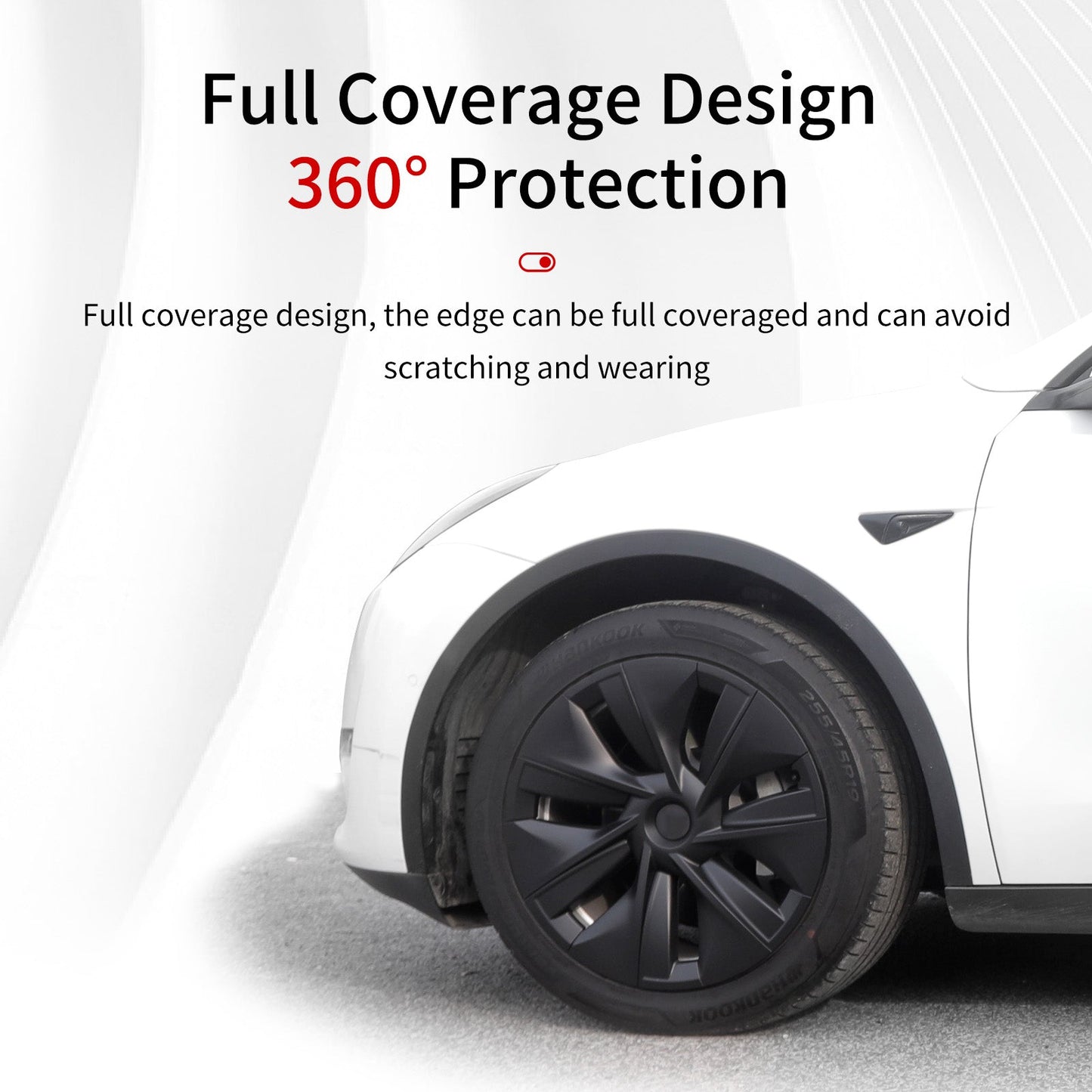 Center Caps 19'' Gemini Style Wheel Cover(2020-2024 Year) For Tesla Model Y