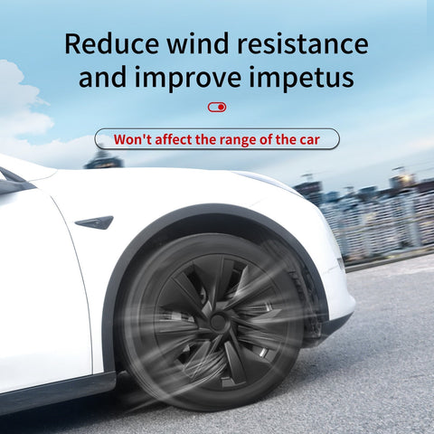 Tesla Model Y Center Caps 19'' Gemini Style Wheel Cover Tesla Wheel Covers Model Y Exterior Accessories Tesstudio®