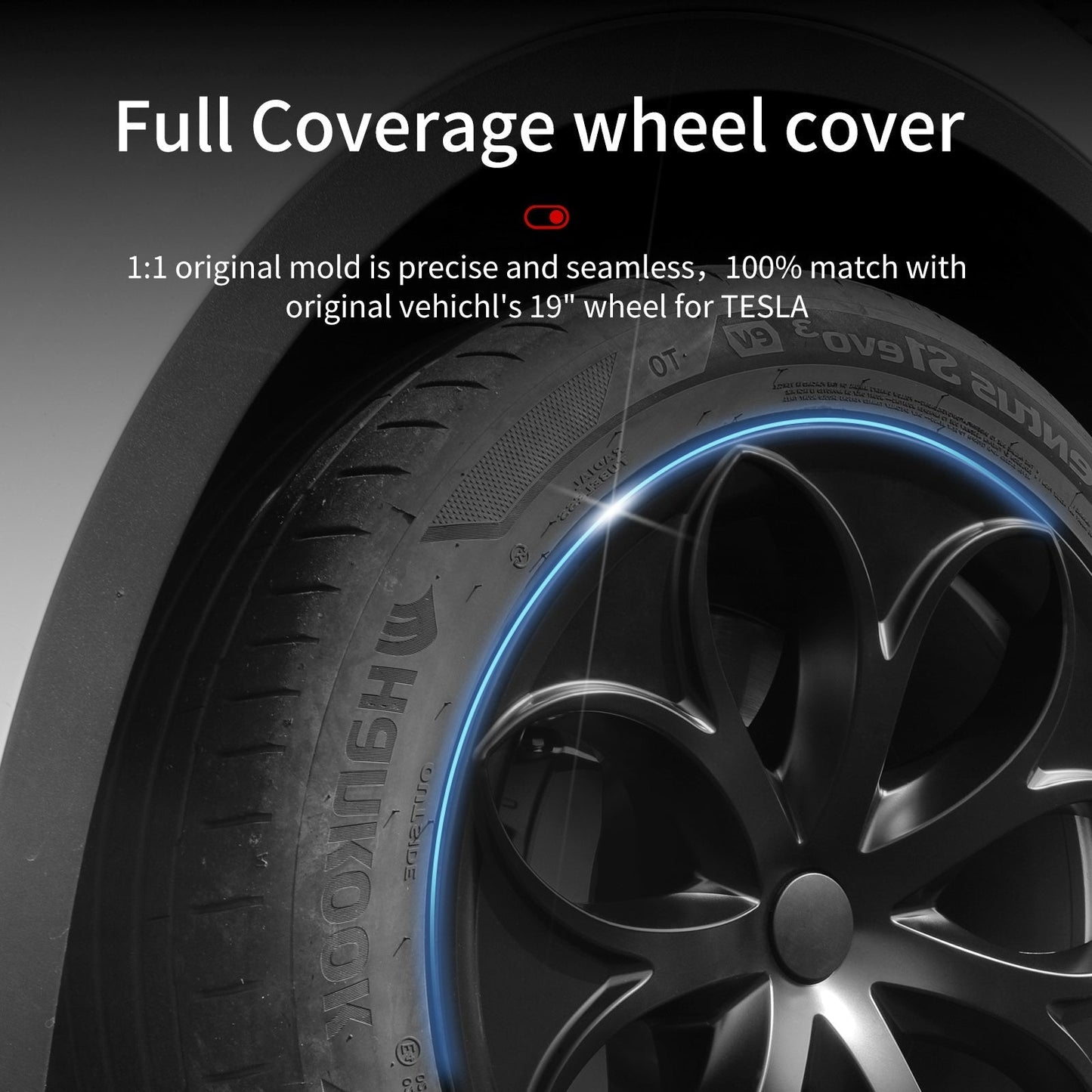 Tapacubos de 19 pulgadas estilo Petal para Tesla Model Y (años 2020-2024)