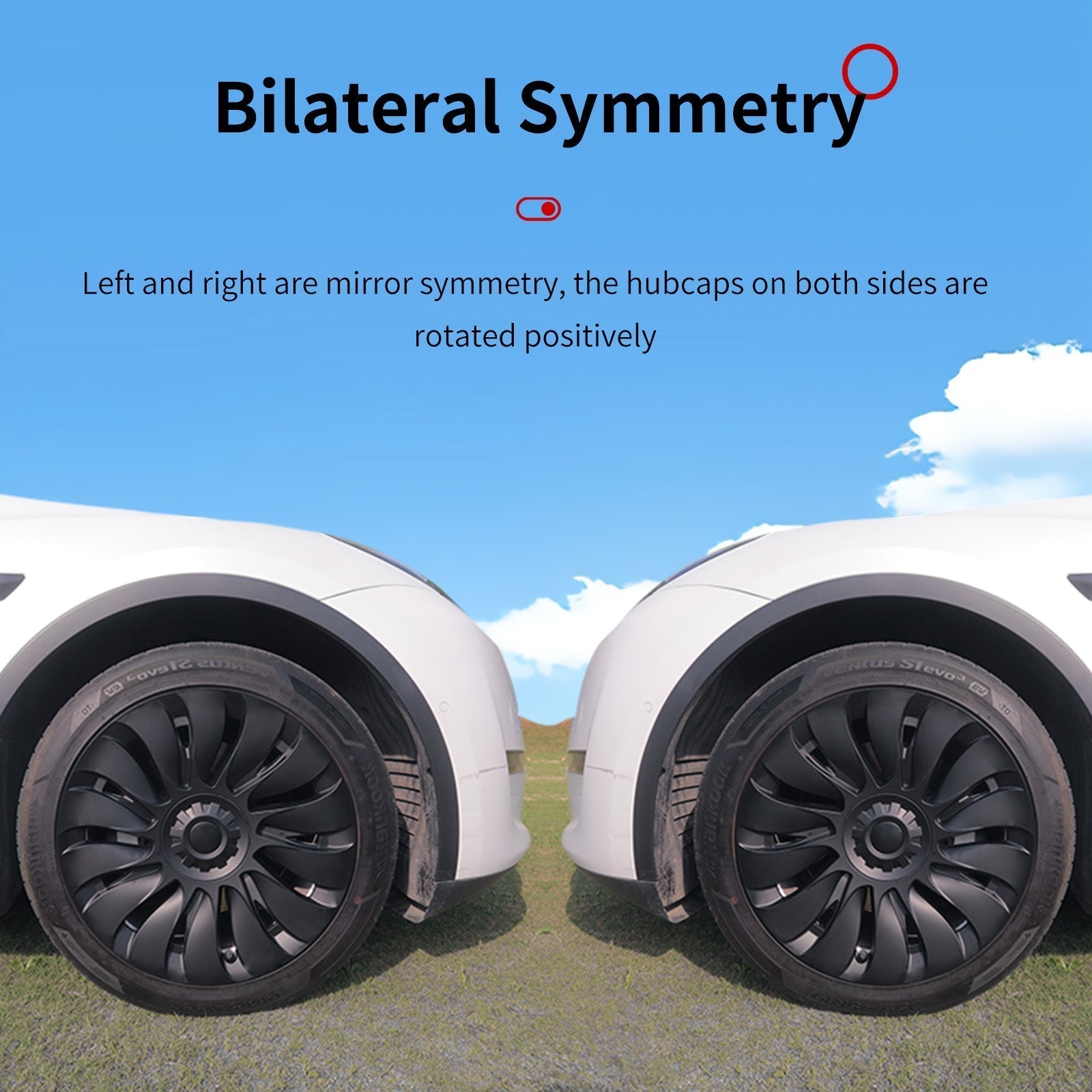 19'' Storm Wheel Cap Covers Center Caps Wheel For Tesla Model Y