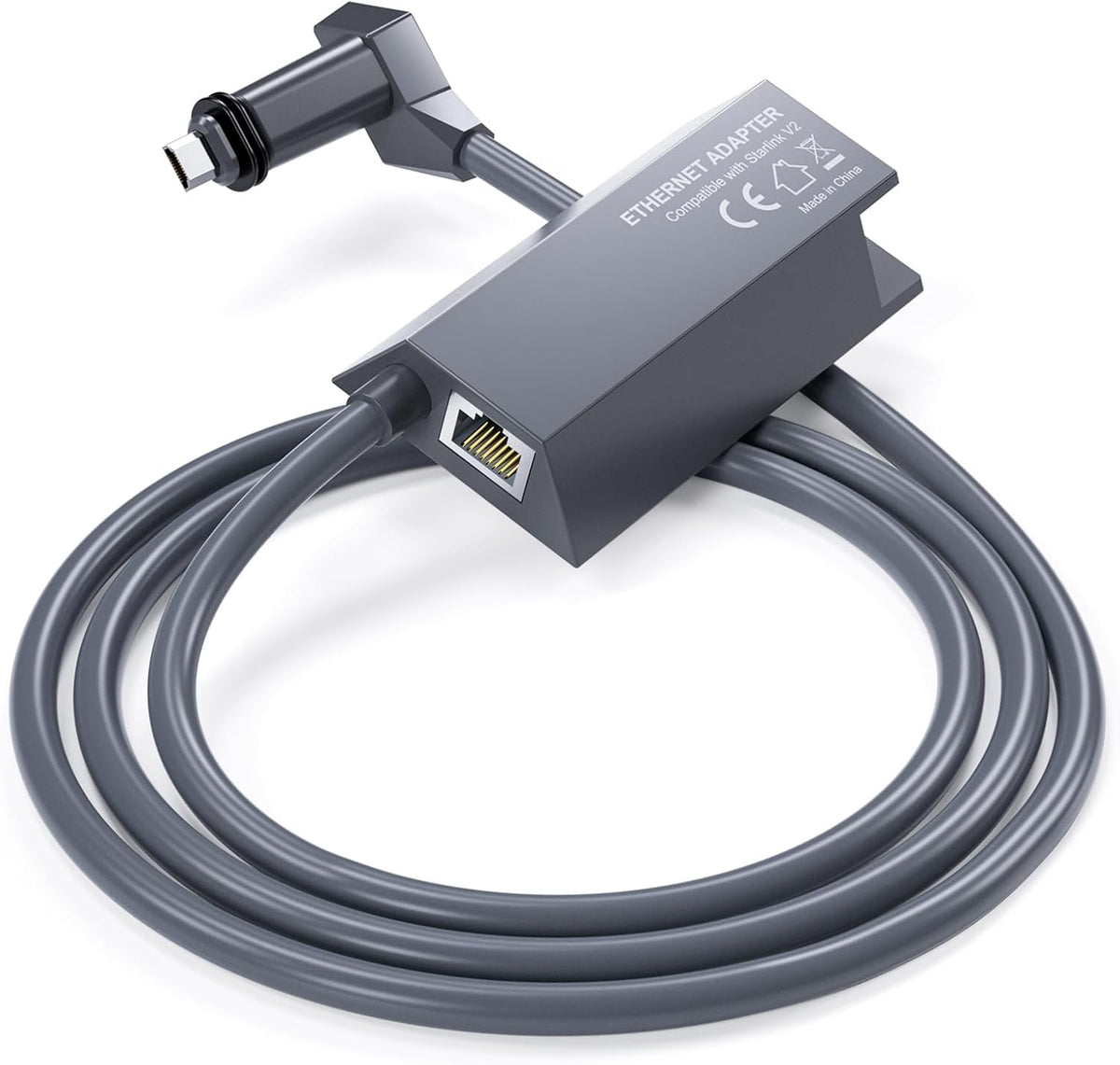 Starlink Ethernet Adapter for Rectangular Satellite Internet V2/Gen 2