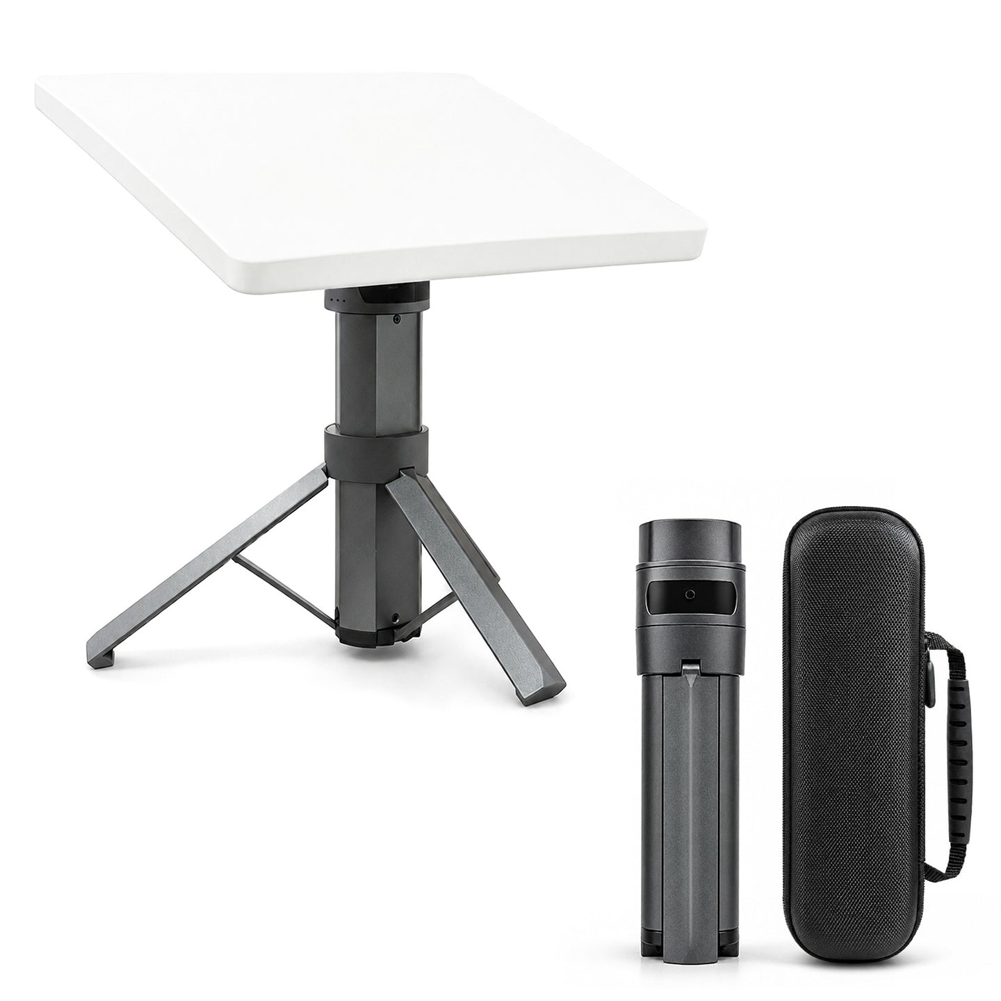 CTmods Starlink Mini 27000mAh battery tripod mount with adjustable stand and carrying case