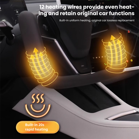 2025 2026 ctmods Model 3 Highland / Y juniper Premium Nappa Leather Yoke Steering Wheel V2