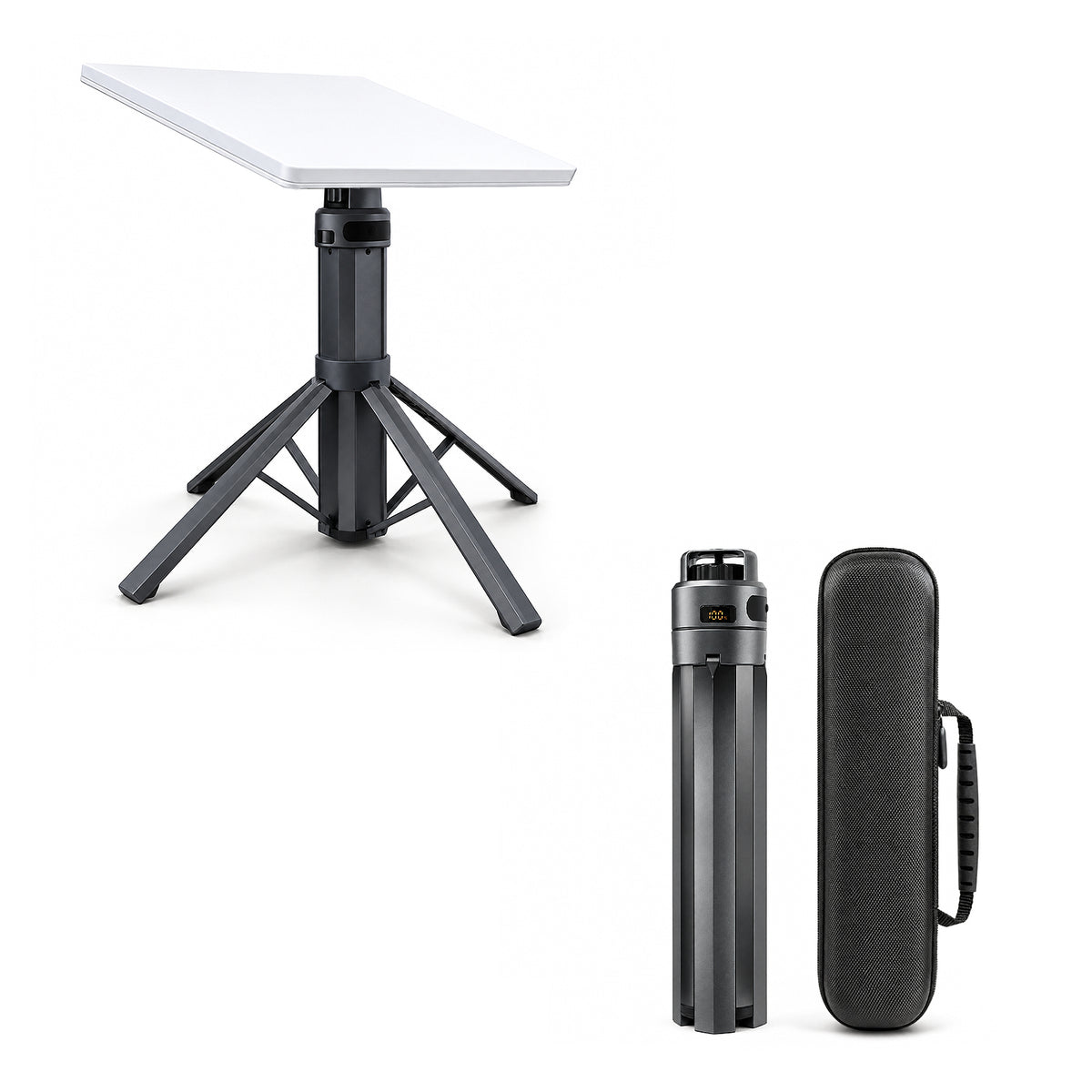 Starlink Mini Foldable Battery Tripod With Digital Display — Up to 10 Hours · 219Wh