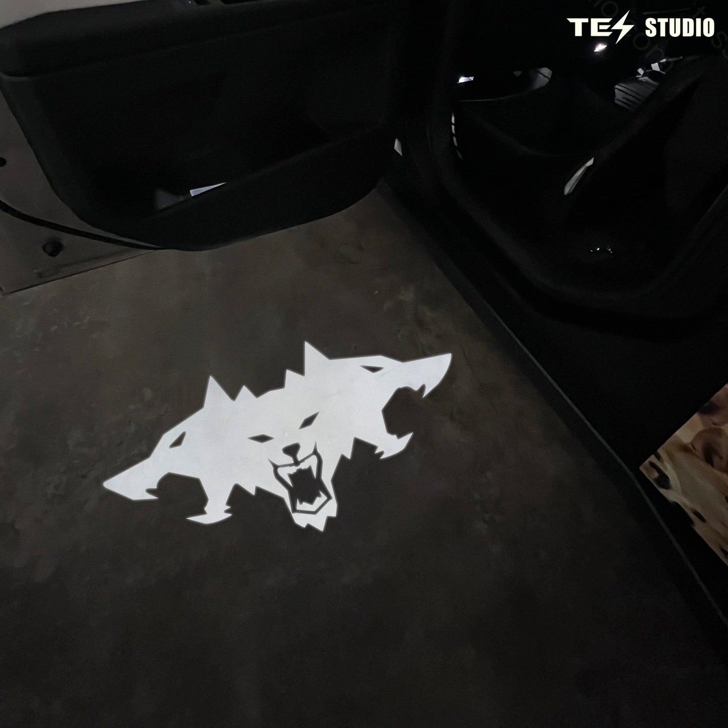 Luces de Proyección Lámparas de Bienvenida en la Puerta con Logo Inspirado para Tesla Cybertruck