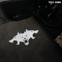 Luces de Proyección Lámparas de Bienvenida en la Puerta con Logo Inspirado para Tesla Cybertruck