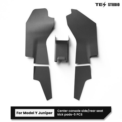Rear Anti-kick Lower Pad Air Vent Guard Pedal Center Console Panel Protector (5Pcs) For Tesla Model Y Juniper
