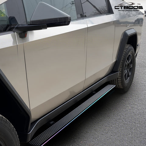 Tesla Cybertruck Accessories Deployable Electric Running Boards Side Steps Exterior Brackets Nerf Bars CTmods®