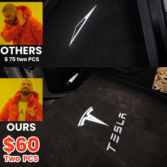 Projection Lights Cybertruck Welcome Puddle Lights For Tesla Cybertruck