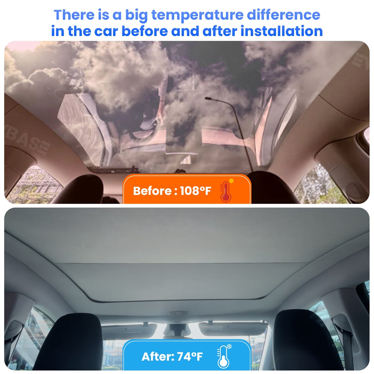 Power Sunshade Voice-Controlled Electric Sunshade For Tesla Model Y & Model Y Juniper