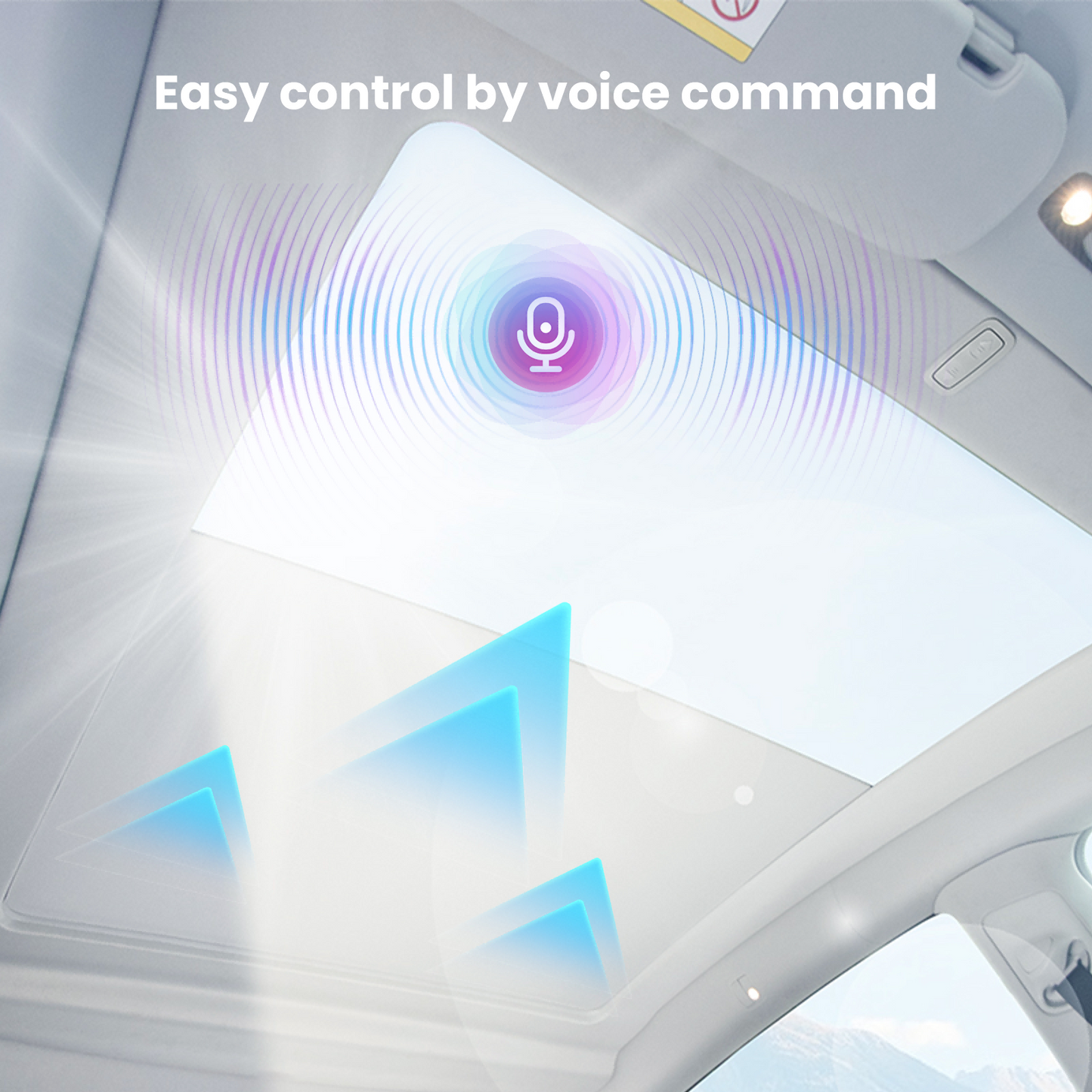Tesla Model Y Juniper Electric Voice-Controlled Power Sunshade (2025+) - With Ambient Light