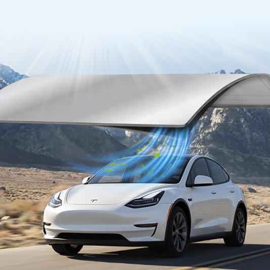 Power Sunshade Electric Sunshade Voice Control Roof Shade For Tesla Model Y