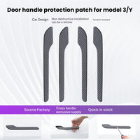 CTmods® ABS Carbon Fiber Door Handle Cover For Model 3/Model Y