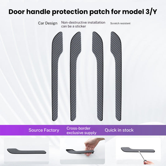 CTmods® ABS Carbon Fiber Door Handle Cover For Model 3/Model Y