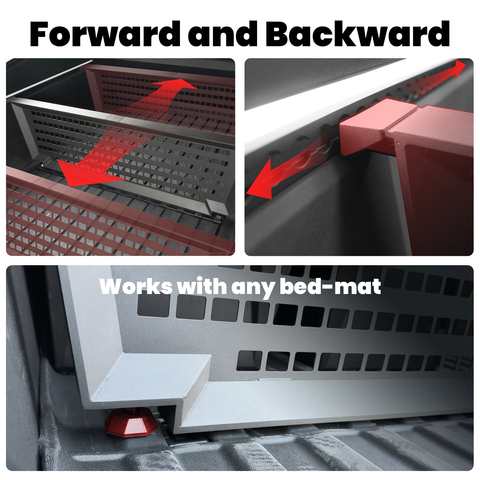 Truck Bed Divider for Cybertruck Accessories Cargo Divider Aluminum Molle Panels Enhanced Cargo Storage