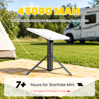 Starlink Mini Battery Tripod Mount, 45000mAh Adjustable Stand for Camping & RV