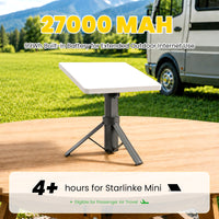 Starlink Mini Battery Tripod Mount, 45000mAh Adjustable Stand for Camping & RV