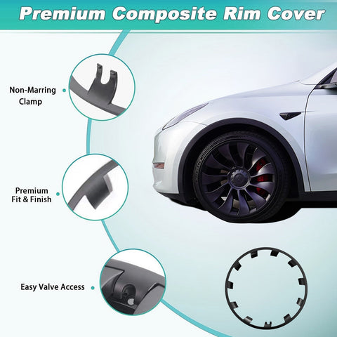 Hub Cap Covers 21 Inch Wheel Covers Wheel Accessories For Tesla Model Y