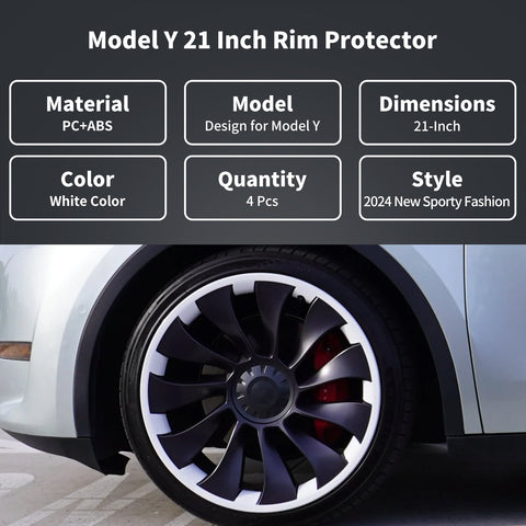 Hub Cap Covers 21 Inch Wheel Covers Wheel Accessories For Tesla Model Y