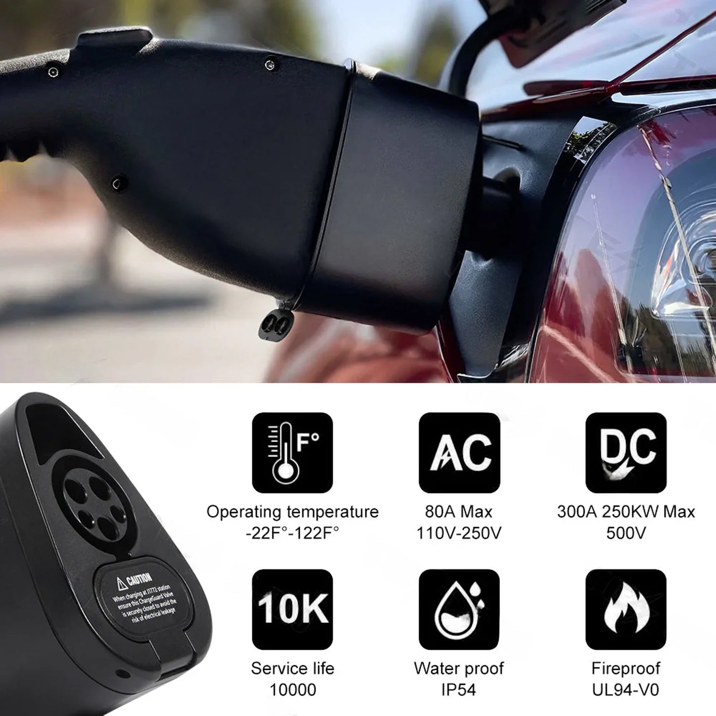 CCS1 x J1772 2-in-1 Charging Adapter for Model 3/Y (After Feb.2020 and 19-22 Original Supports CCS1)