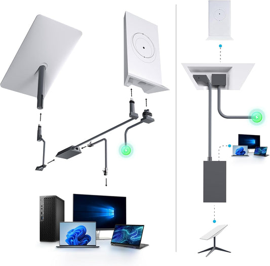 Starlink Ethernet Adapter for Rectangular Satellite Internet V2/Gen 2