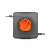 DC to DC Starlink Mini retractable cable reel organizer with barrel connectors on both ends