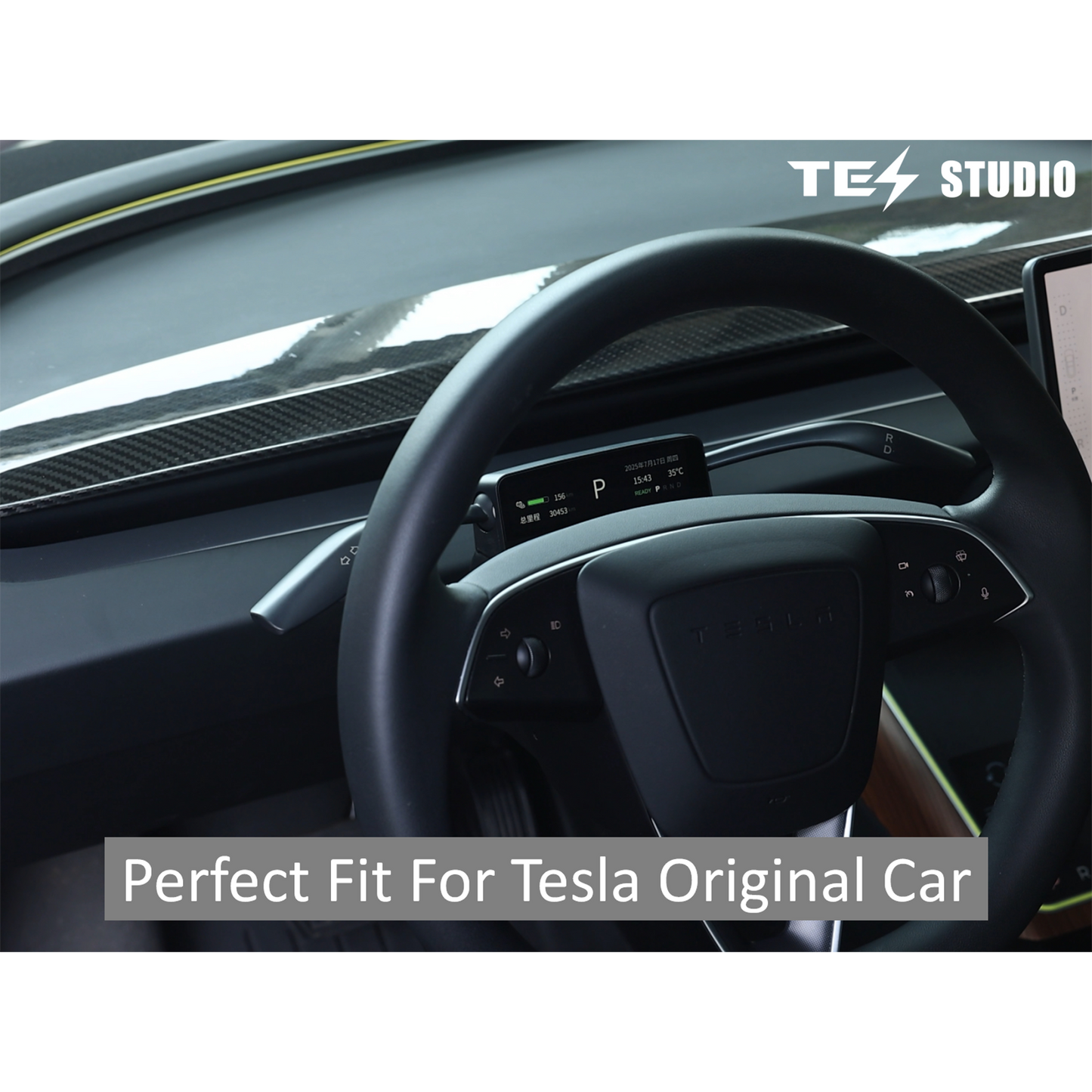 Turn Signal & Gear Shift Stalk With Display For Tesla Model 3 Highland / Y Juniper