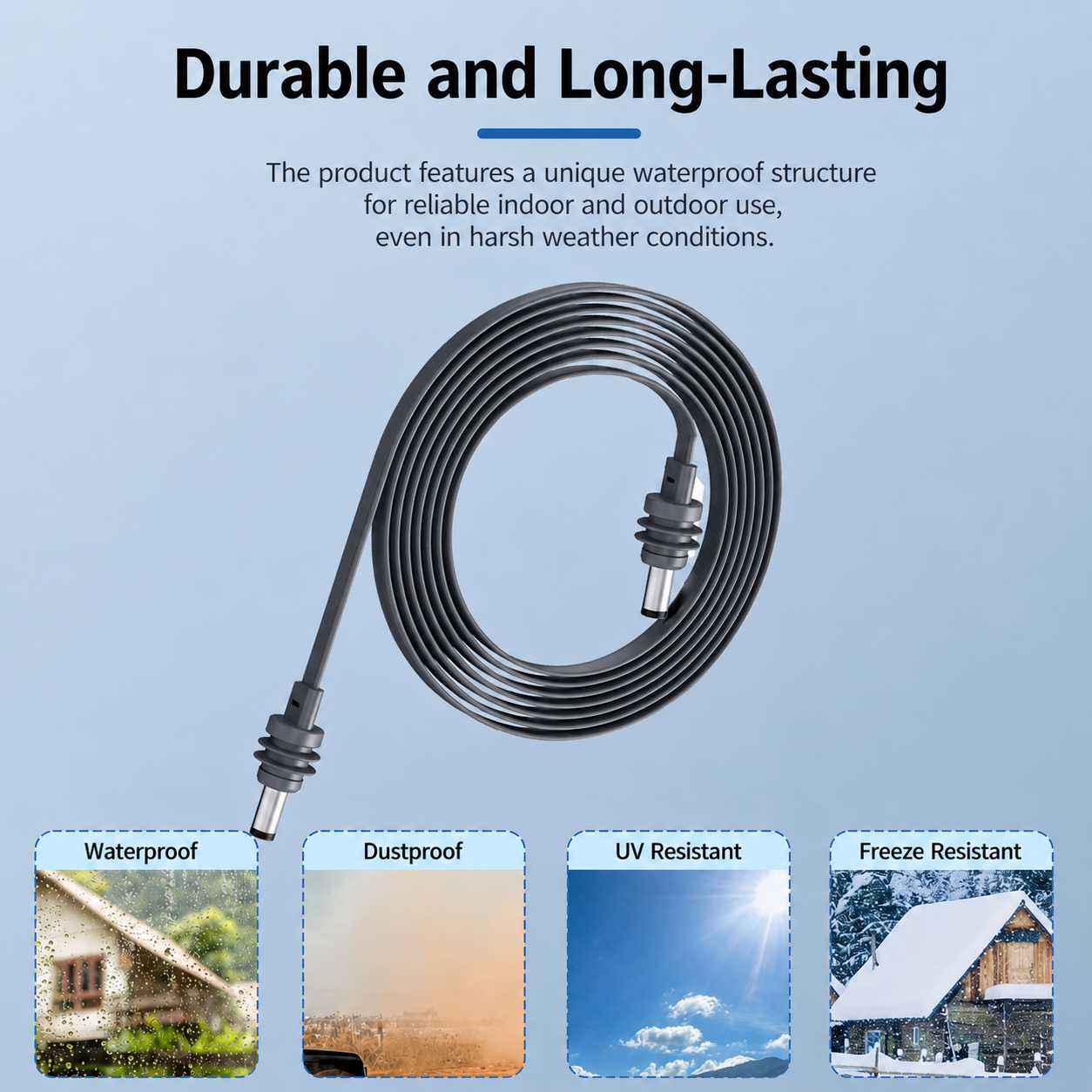 Starlink Mini IP67 Waterproof Flat DC-to-DC Power Cable - 20A Rated