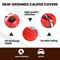 CTmods® Red/Yellow Brake Caliper Covers Wheel Accessories For Tesla Cybertruck