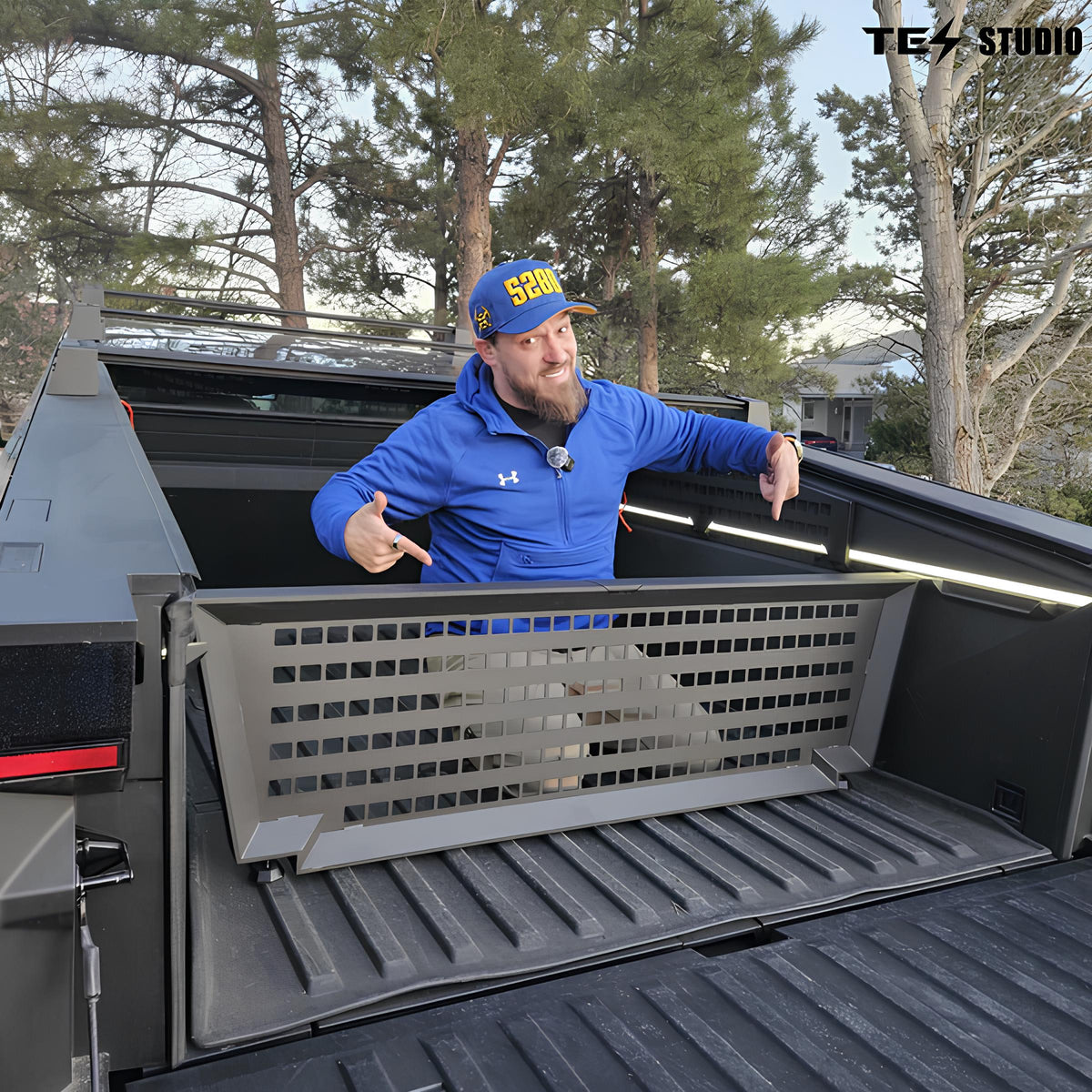 Tesla Cybertruck Vault Cargo Divider Rear Trunk Bed Divider