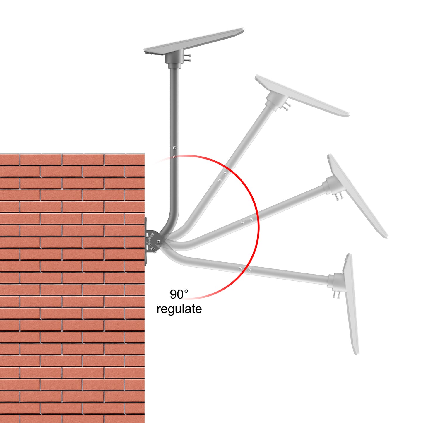Starlink V5 Roof & Wall Mount with 360° Swivel Base