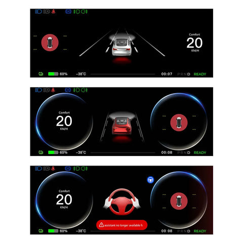 FY9-C Pro Smart Dashboard Display with Camera Tesstudio For Tesla Model 3/Highland 3 Model Y /Y Juniper