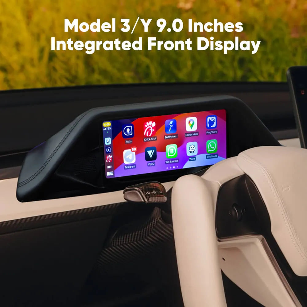 FY9-C Pro Smart Dashboard Display with Camera Tesstudio For Tesla Model 3/Highland 3 Model Y /Y Juniper