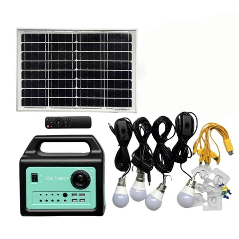 Bluetooth Outdoor Portable 20W Solar Media Home Lighting System