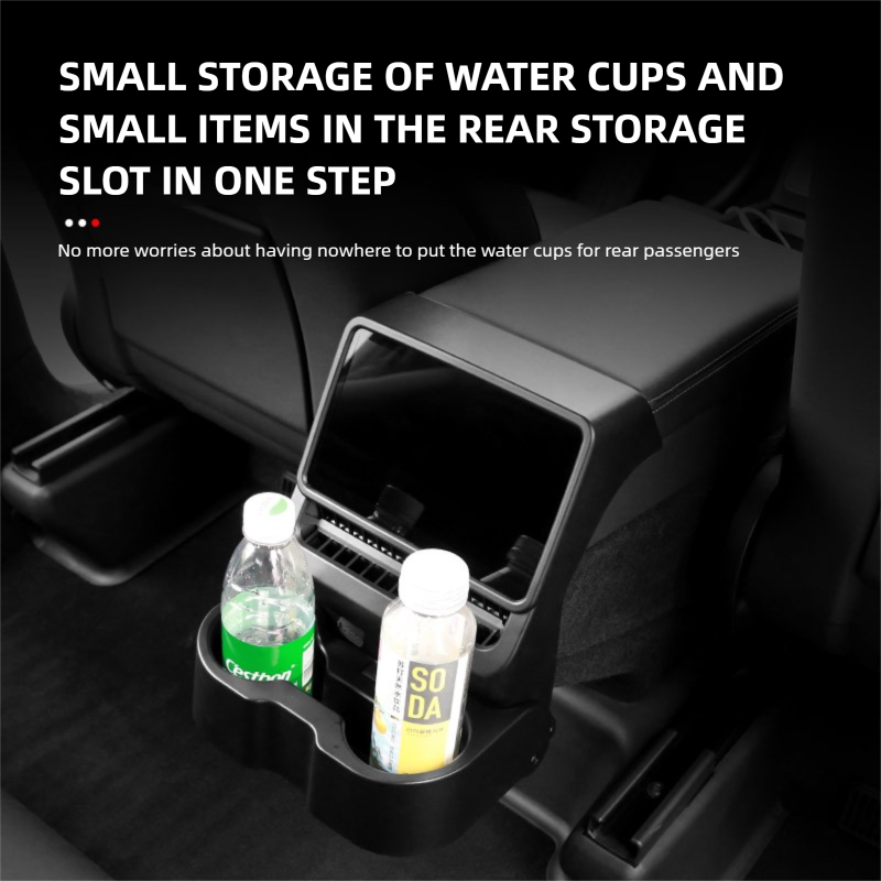 Rear Screen Cup Holder 3 in 1 for Model 3 Highland/ Model Y Juniper