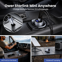 Starlink Mini 12V/24V Car Charger with USB-C - 30V 2A Output
