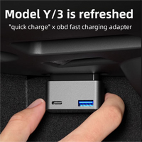 Cargador Rápido OBD de 36W con Puertos Duales – Diseño Oculto, Energía Estable, Amplia compatibilidad para todos los modelos Tesla