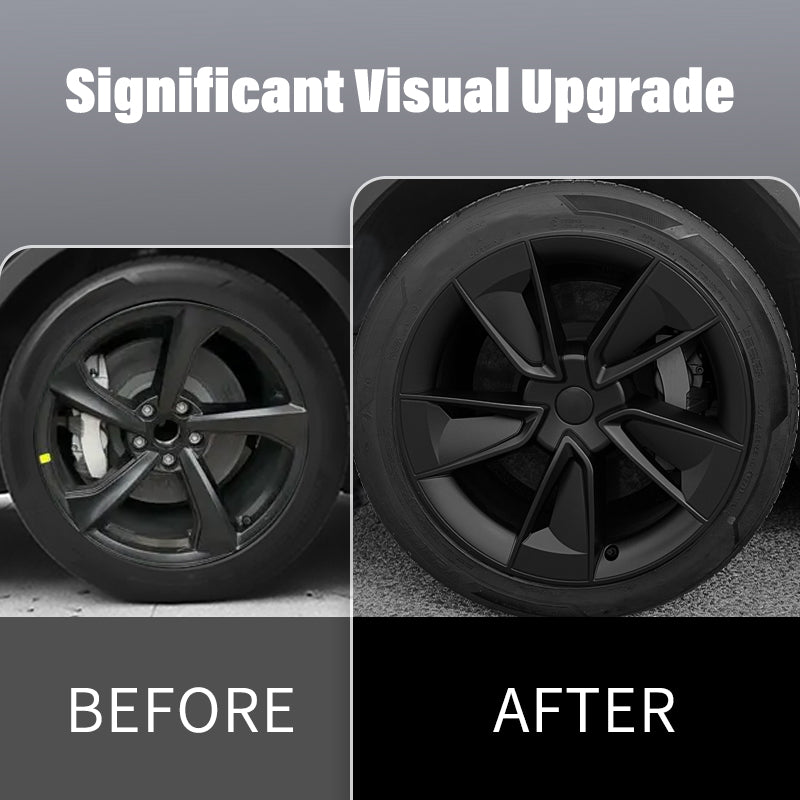 Hubcap X Style 19'' YB Knife Wheel Covers for Tesla Model Y Juniper