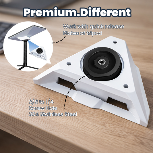 محول حامل ثلاثي القوائم لـ Starlink Mini – متوافق مع خيوط 1/4 بوصة-20 و 3/8 بوصة-16