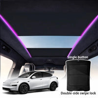 Tesla Model Y Juniper Electric Voice-Controlled Power Sunshade (2025+) - With Ambient Light
