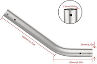 Stainless Steel Roof Mount Bracket Kit for Starlink – Heavy-Duty Pivot Tube Support with Protective Pad(elbow pipe)