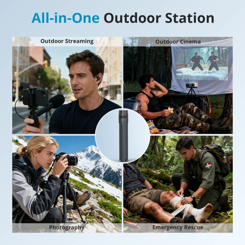 Starlink Mini Mount with 45,000mAh Battery Pack 30V 2A Output for Outdoor & Camping