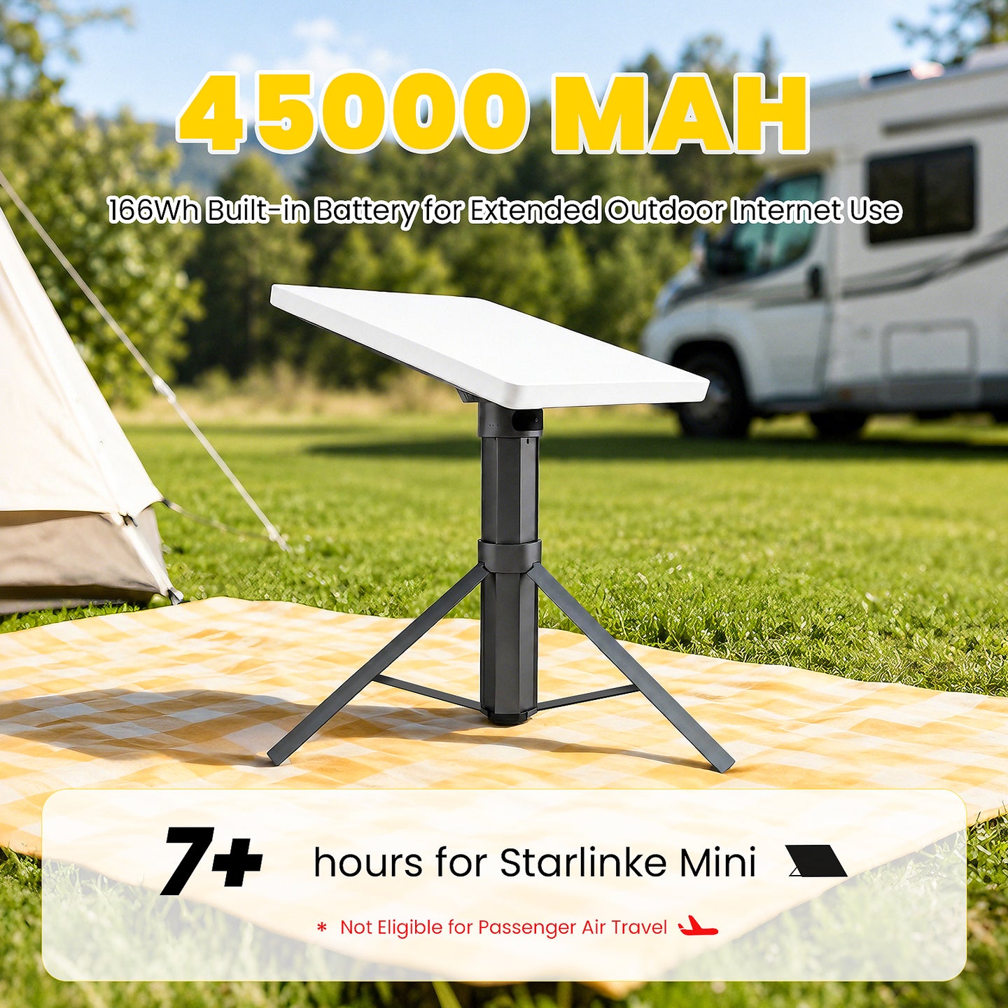 Starlink Mini Foldable Battery Tripod – 99Wh/166Wh